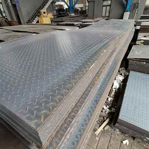 Factory Price hot dipped galvanized checkered steel coil/plate chequered steel plate/coil for construction