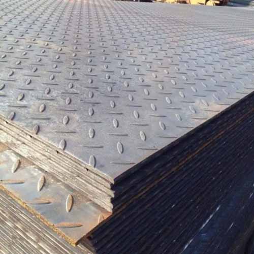 Astm A36 Hot Rolled Black Chequered Carbon Steel checkered Plate for construction